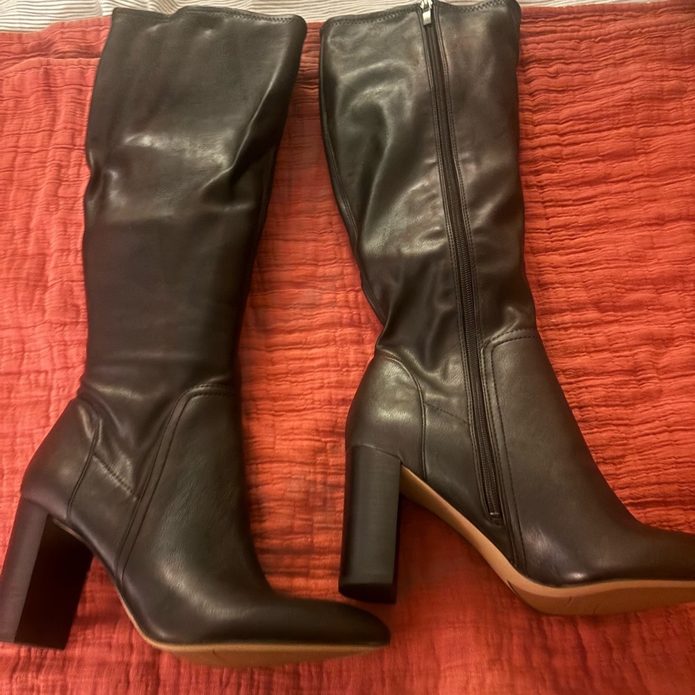 In Box Never Worn Franco Sarto Black Heeled Boots Never Worn